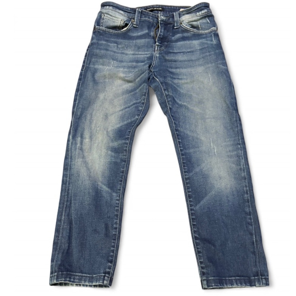 Mavi Women's Straight Blue Americana grunge Jeans
